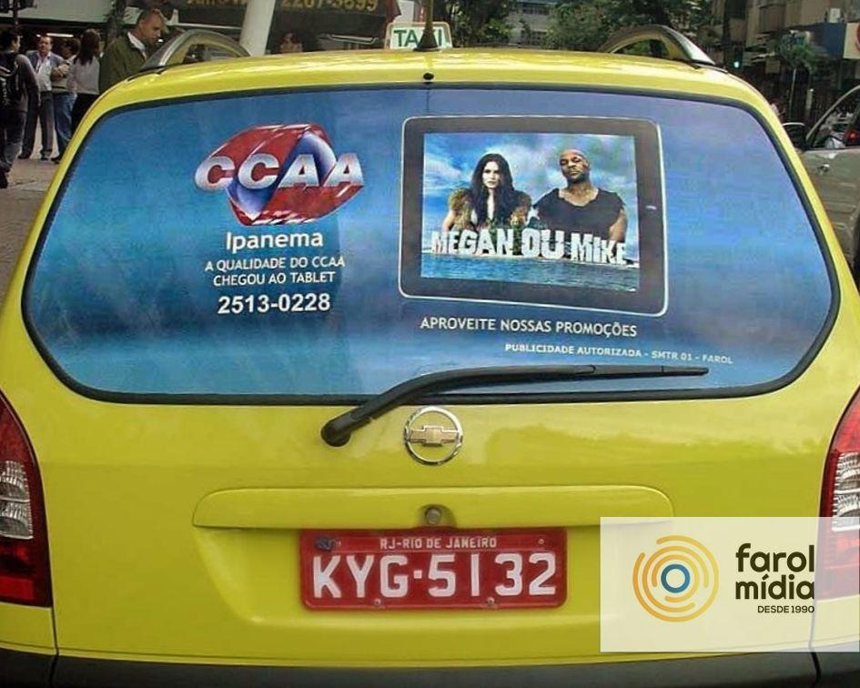 CCAA novamente na mídia em táxi